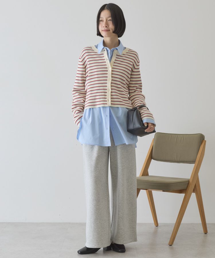 AMERICAN HOLIC「マルチボーダーリブニットカーディガン」|カーディガン|