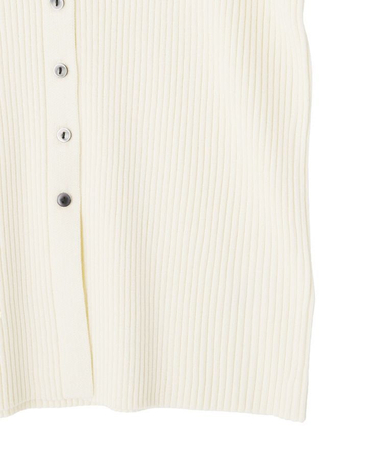 Green Parks「襟付きリブニットカーディガン」|カーディガン|