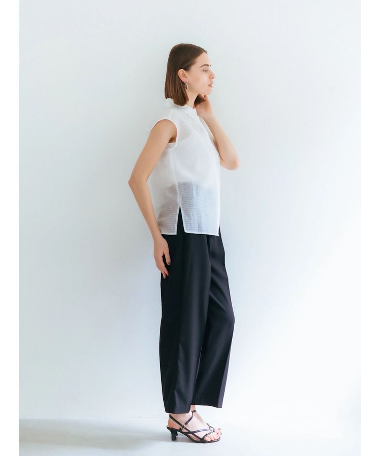 YECCA VECCA「コード刺繍シアーブラウス」|シャツ・ブラウス|