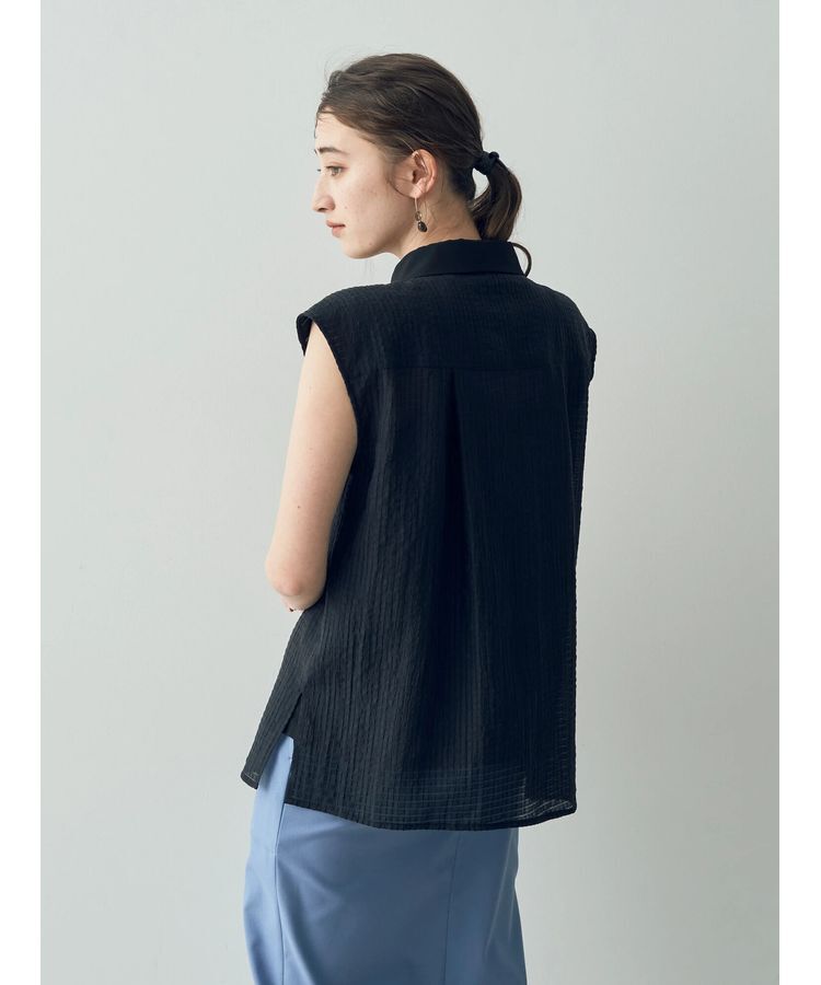 YECCA VECCA「コード刺繍シアーブラウス」|シャツ・ブラウス|