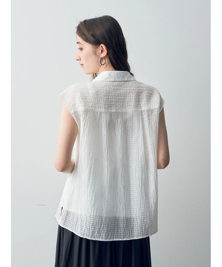 YECCA VECCA「コード刺繍シアーブラウス」|シャツ・ブラウス|