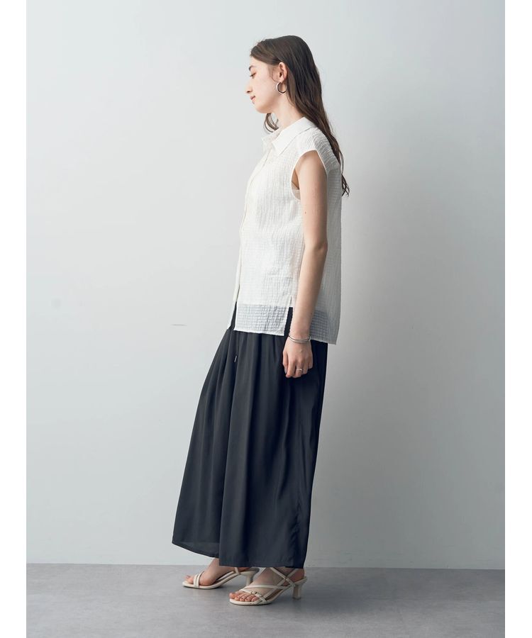 YECCA VECCA「コード刺繍シアーブラウス」|シャツ・ブラウス|