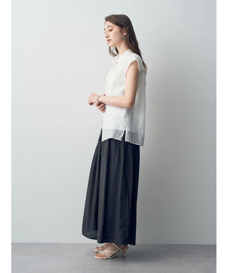 YECCA VECCA「コード刺繍シアーブラウス」|シャツ・ブラウス|