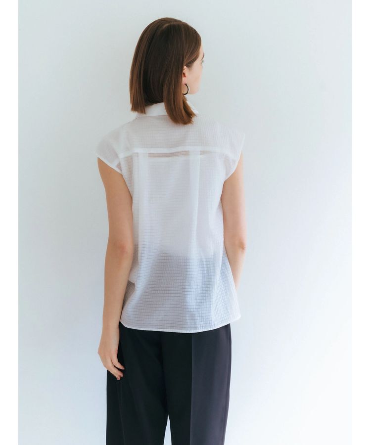 YECCA VECCA「コード刺繍シアーブラウス」|シャツ・ブラウス|