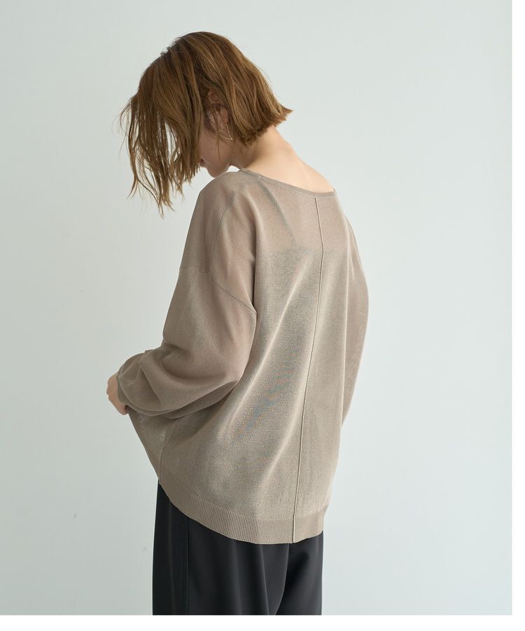 YECCA VECCA「シアーニットプルオーバー」|ニット・セーター|