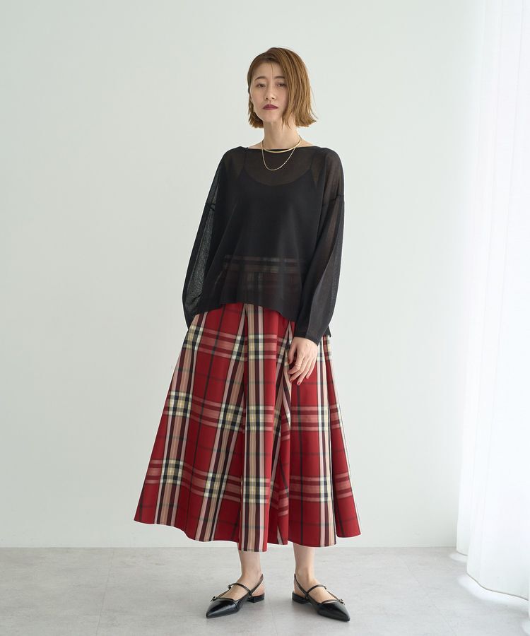 YECCA VECCA「シアーニットプルオーバー」|ニット・セーター|