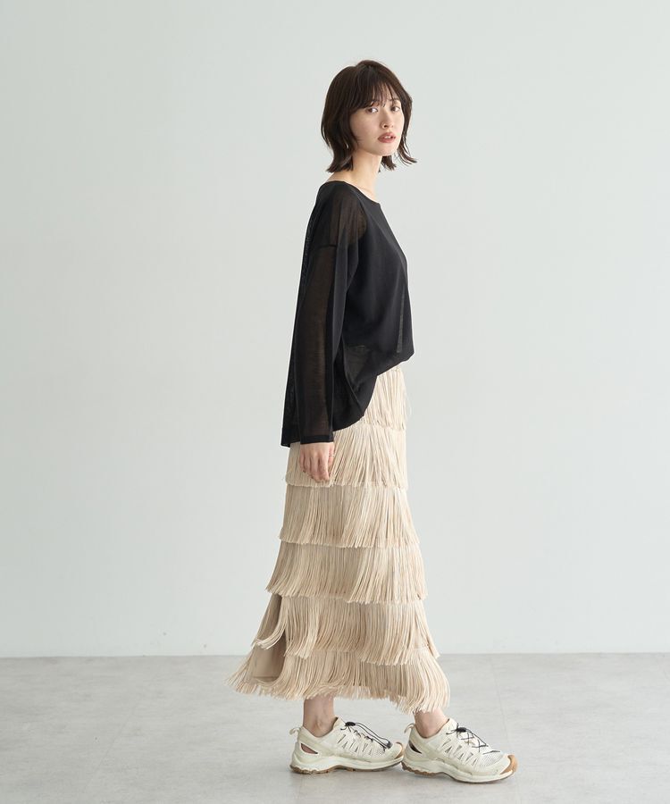 YECCA VECCA「シアーニットプルオーバー」|ニット・セーター|