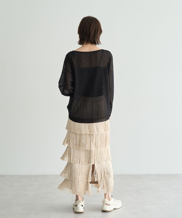 YECCA VECCA「シアーニットプルオーバー」|ニット・セーター|