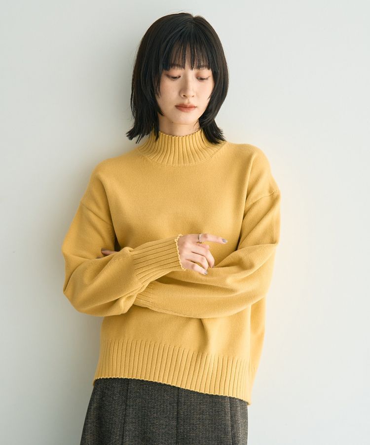 YECCA VECCA「ワイドリブニット」|ニット・セーター|Yellow