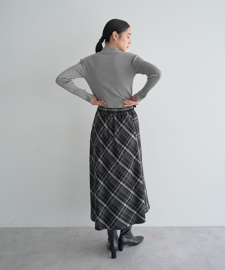 YECCA VECCA「ラメ混ハイネックリブニット」|ニット・セーター|