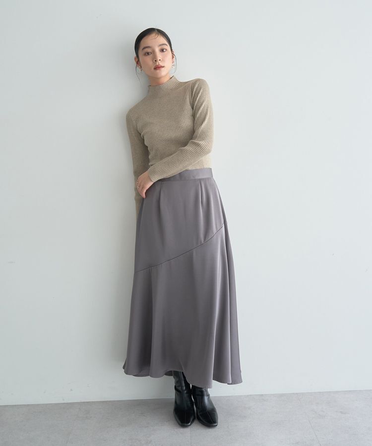 YECCA VECCA「ラメ混ハイネックリブニット」|ニット・セーター|