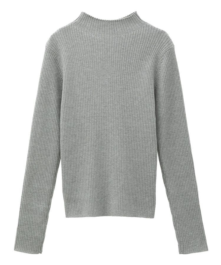 YECCA VECCA「ラメ混ハイネックリブニット」|ニット・セーター|