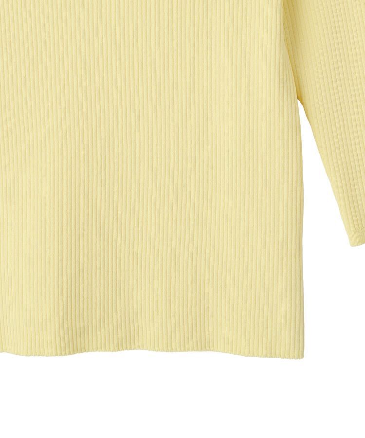 YECCA VECCA「袖釦7分袖リブニット」|ニット・セーター|