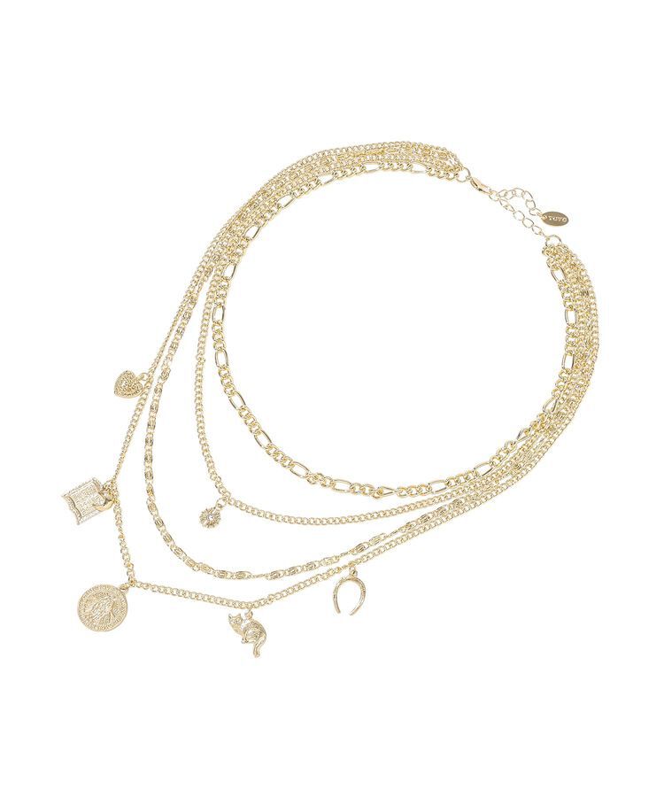 YECCA VECCA「モチーフ4連ネックレス」|ネックレス|