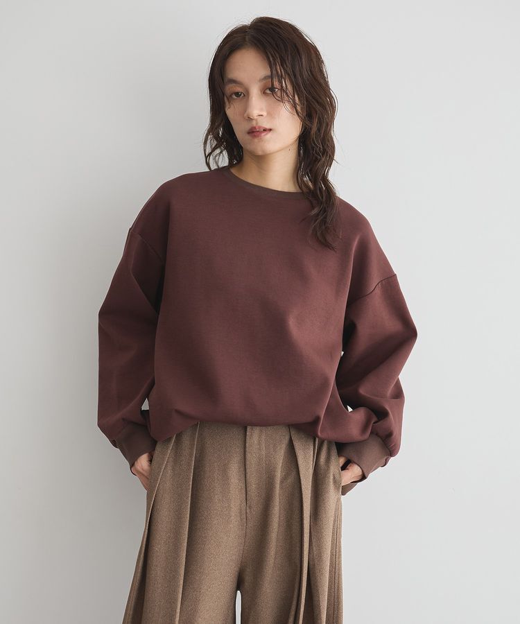 GARAGE OF GOOD CLOTHING「異素材MIX裾ドロストプルオーバー」|Tシャツ・カットソー|Brown