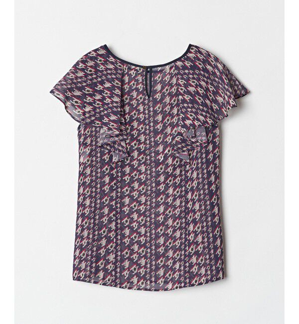 allureville「バイヤスチドリプリントフレアスリーブブラウス」|その他|