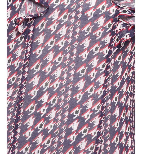 allureville「バイヤスチドリプリントフレアスリーブブラウス」|その他|