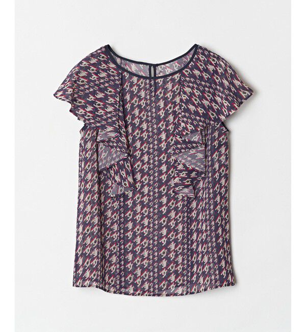 allureville「バイヤスチドリプリントフレアスリーブブラウス」|その他|