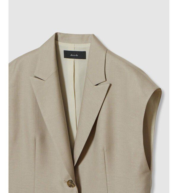 allureville「エアリービエラテーラードジレ」|ベスト・ジレ|