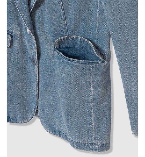 allureville「デニムシングルジャケット」|デニムジャケット|