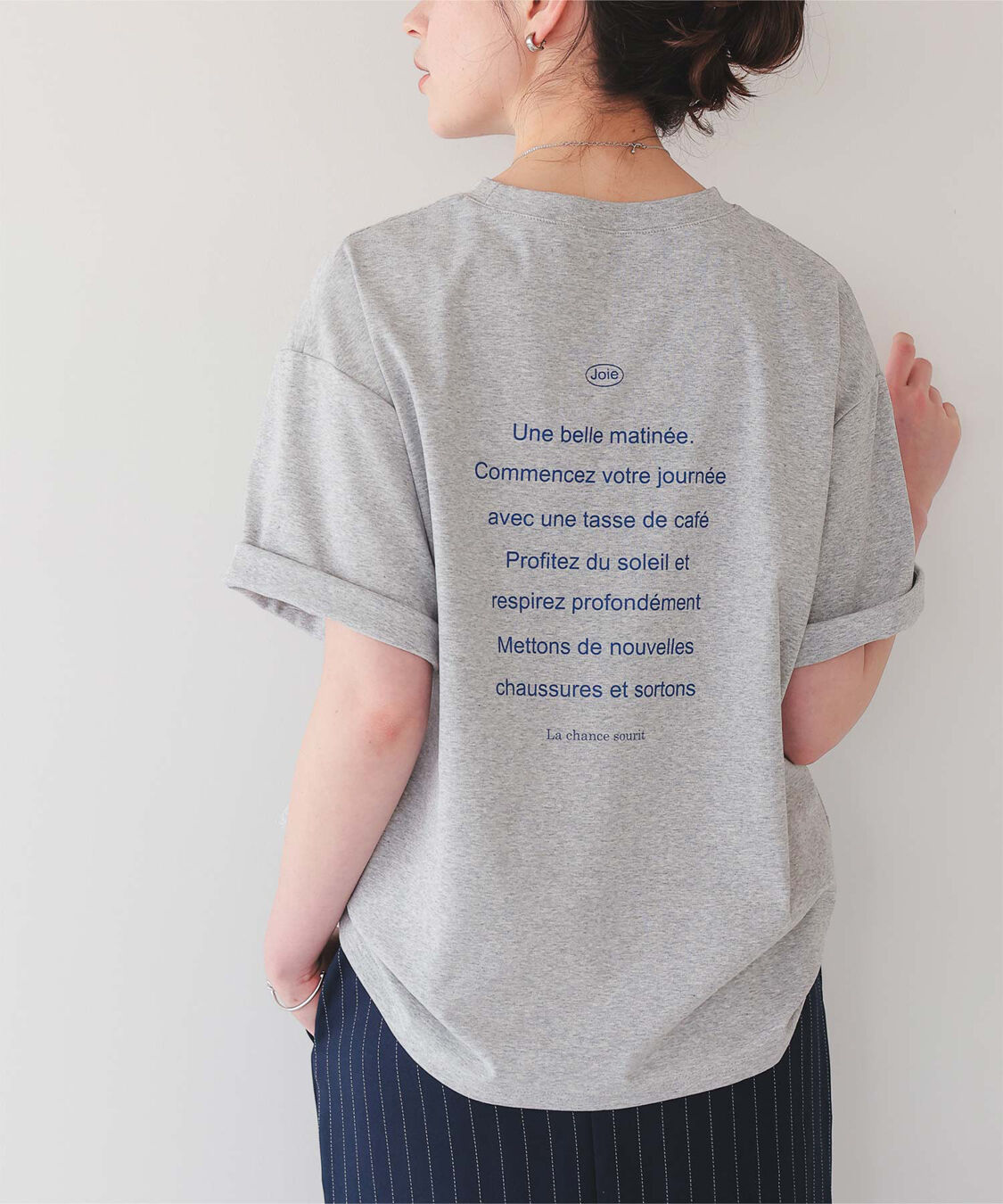 titivate「バックロゴゆるっとTシャツ」|Tシャツ・カットソー|グレー
