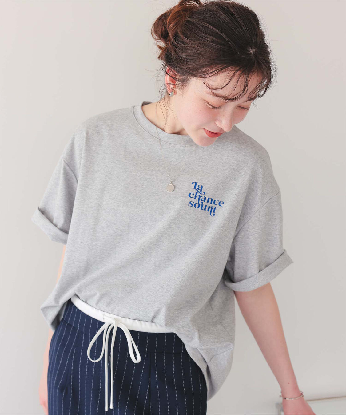 titivate「バックロゴゆるっとTシャツ」|Tシャツ・カットソー|