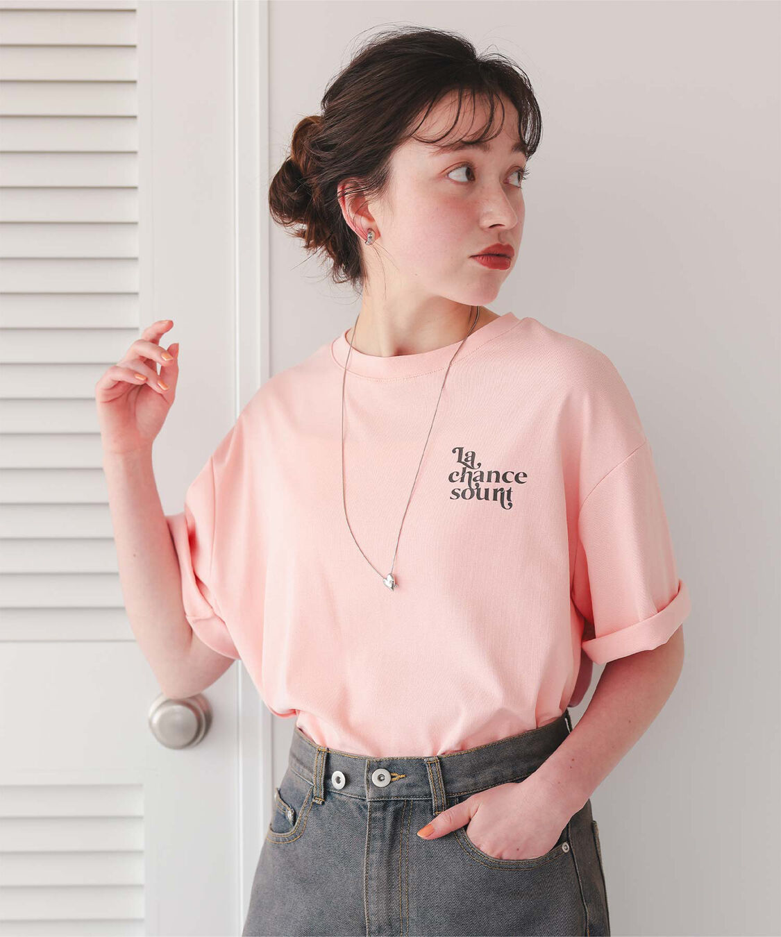 titivate「バックロゴゆるっとTシャツ」|Tシャツ・カットソー|