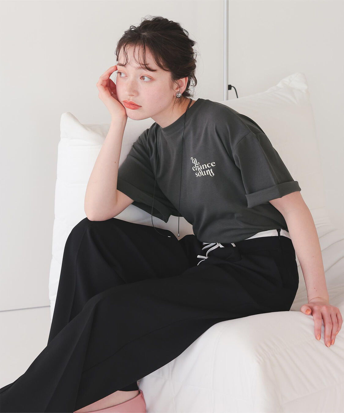 titivate「バックロゴゆるっとTシャツ」|Tシャツ・カットソー|