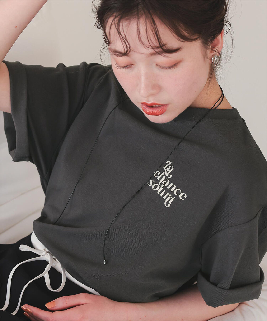 titivate「バックロゴゆるっとTシャツ」|Tシャツ・カットソー|