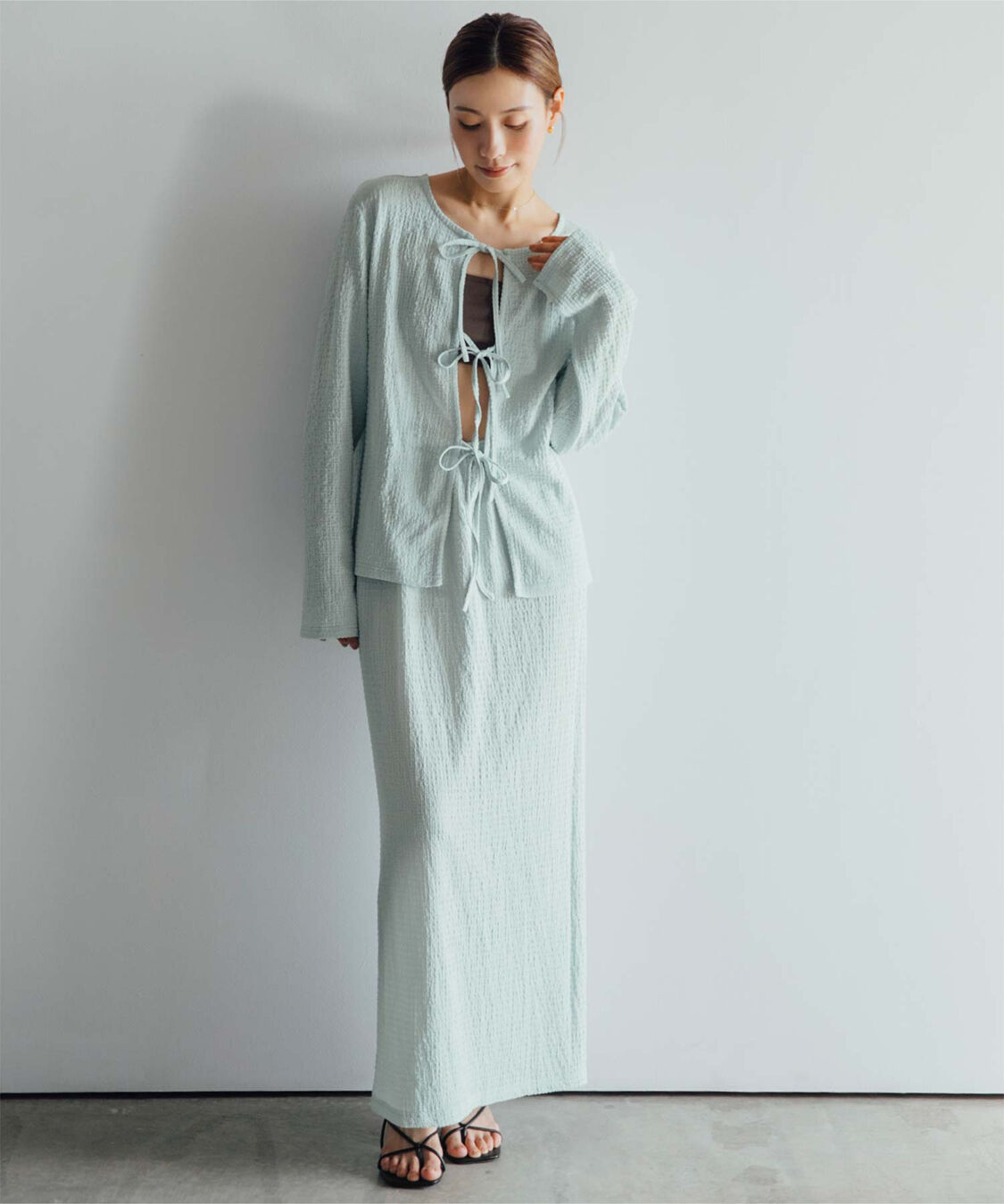 ur's「【黒川翼さんコラボアイテム】前後2wayトップス&times;スカートセットアップ/ラッシュガード」|シャツ・ブラウス|