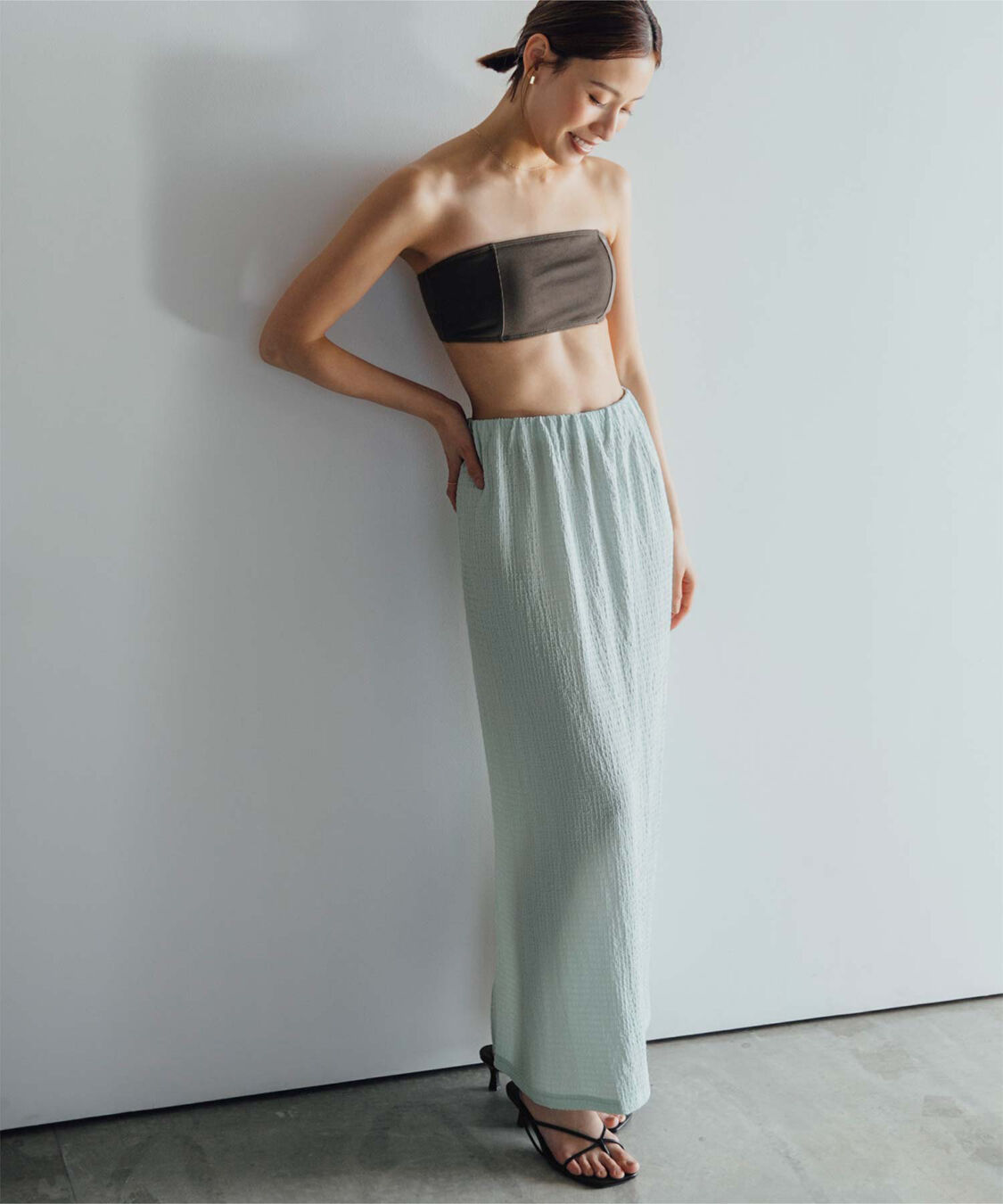 ur's「【黒川翼さんコラボアイテム】前後2wayトップス&times;スカートセットアップ/ラッシュガード」|シャツ・ブラウス|