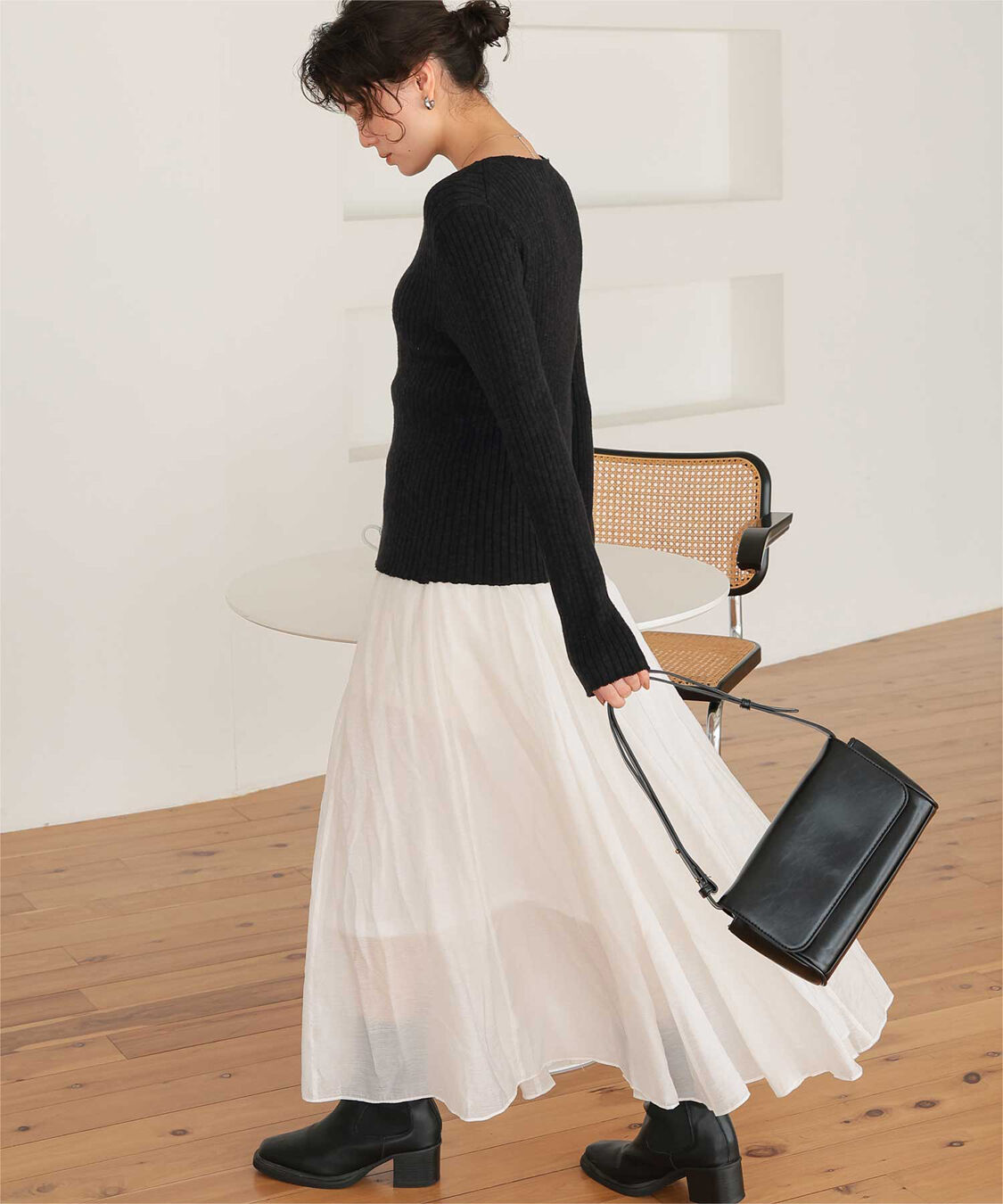 titivate「コンパクトリブニットカーディガン」|ニット・セーター|