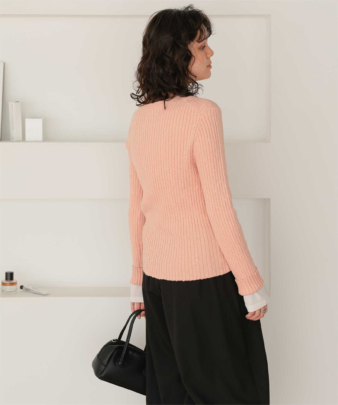 titivate「コンパクトリブニットカーディガン」|ニット・セーター|