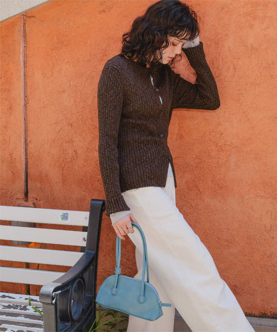 titivate「コンパクトリブニットカーディガン」|ニット・セーター|