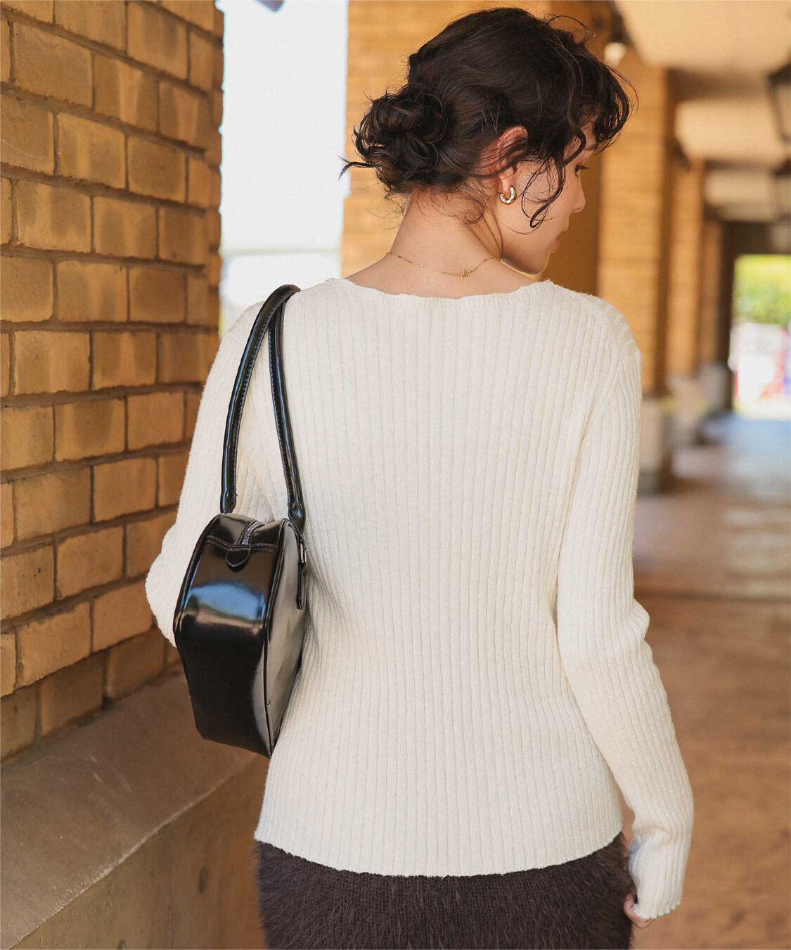 titivate「コンパクトリブニットカーディガン」|ニット・セーター|