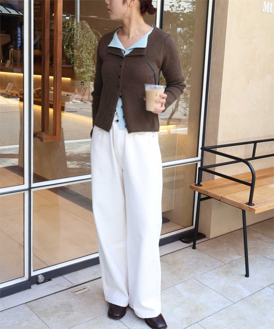 titivate「レイヤード風リブニットトップス」|ニット・セーター|