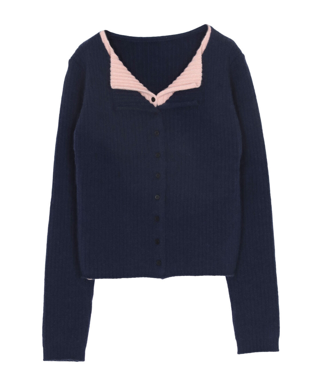 titivate「レイヤード風リブニットトップス」|ニット・セーター|