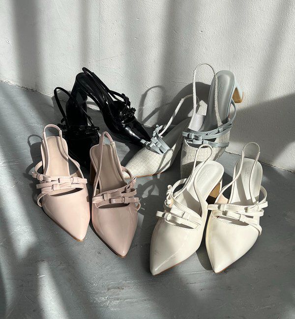  「リボンヒールミュール」|その他|