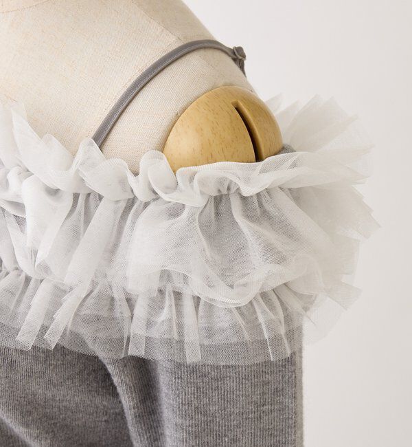  「チュールフリルオフショルニット」|ニット・セーター|