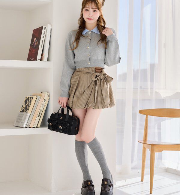  「【サイズ展開あり】バルーンミニスカート／パッチつき」|スカート|