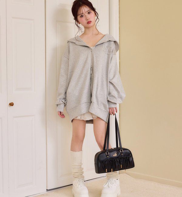  「ロゴグリッターパーカー」|プルオーバー|