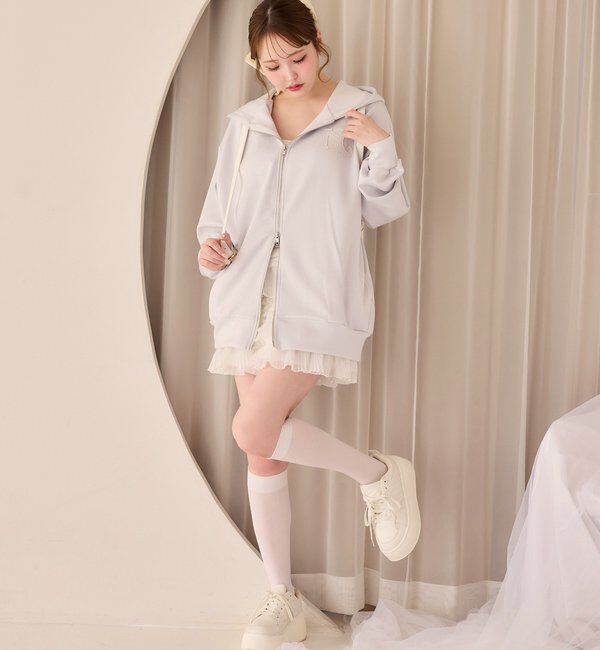  「ロゴグリッターパーカー」|プルオーバー|