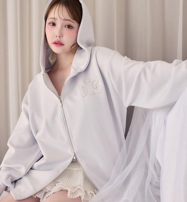  「ロゴグリッターパーカー」|プルオーバー|