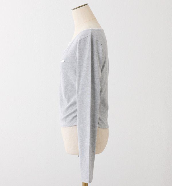  「プレート付きフロントギャザートップ」|プルオーバー|