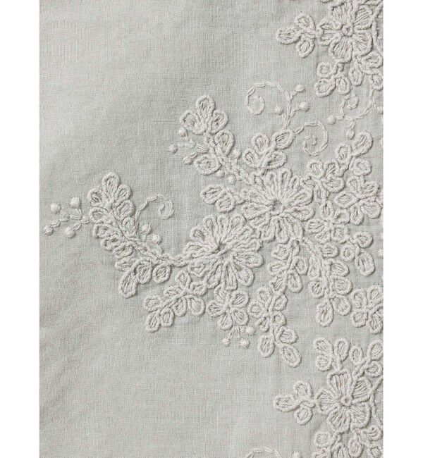 mizuiro ind「mizuiro ind レーススタンドカラーワイドシャツ」|シャツ・ブラウス|