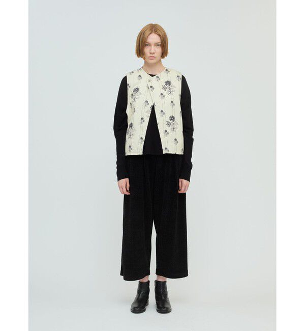 mizuiro ind「mizuiro ind フロントシームコクーンプルオーバー」|ニット・セーター|