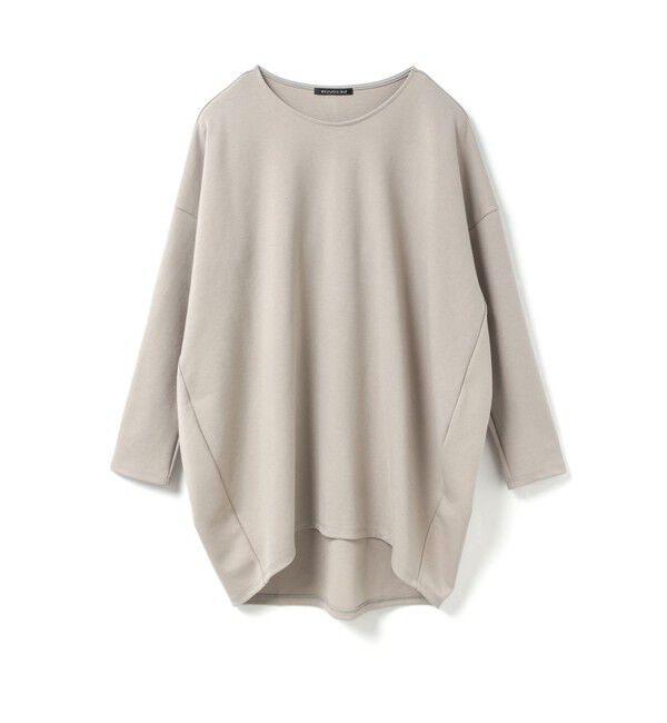 mizuiro ind「mizuiro ind クルーネックコクーンプルオーバー」|Tシャツ・カットソー|グレージュ