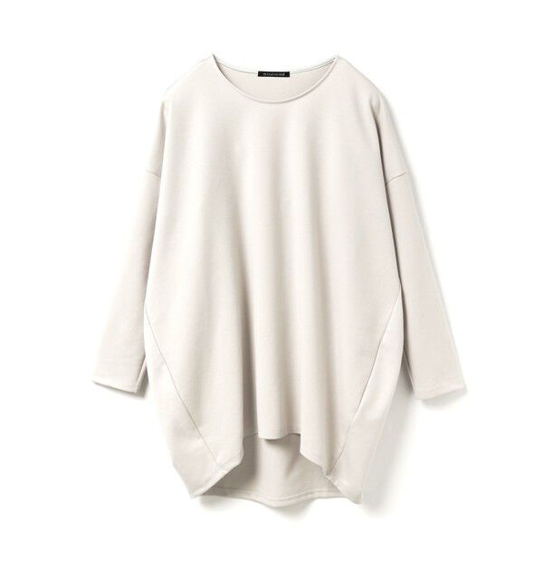mizuiro ind「mizuiro ind クルーネックコクーンプルオーバー」|Tシャツ・カットソー|シルバーグレー