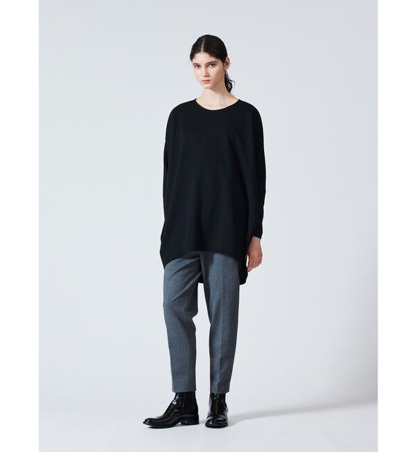 mizuiro ind「mizuiro ind クルーネックコクーンプルオーバー」|Tシャツ・カットソー|