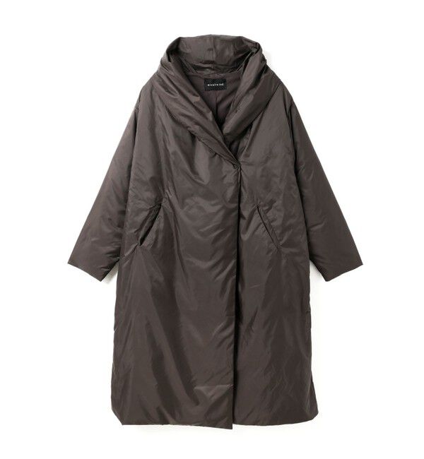 mizuiro ind「mizuiro ind ドレープライトダウンコート」|ダウン|チャコールグレー